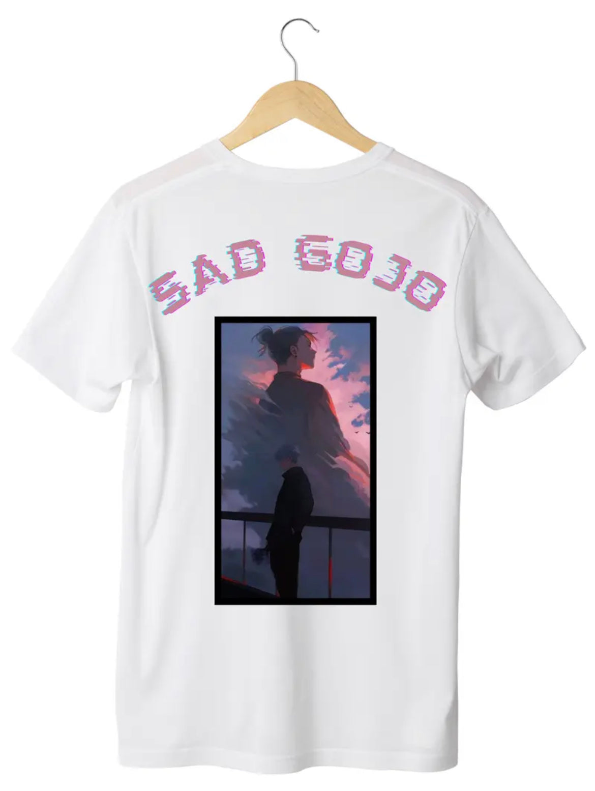 Saturo Gojo - Happy Gojo/Sad Gojo Front & Back Design T-Shirt