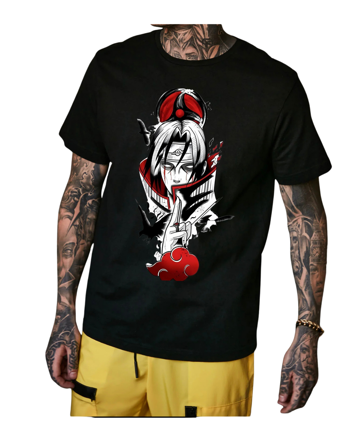 Uchiha Itachi Mangekyo Sharinga T-Shirt Design