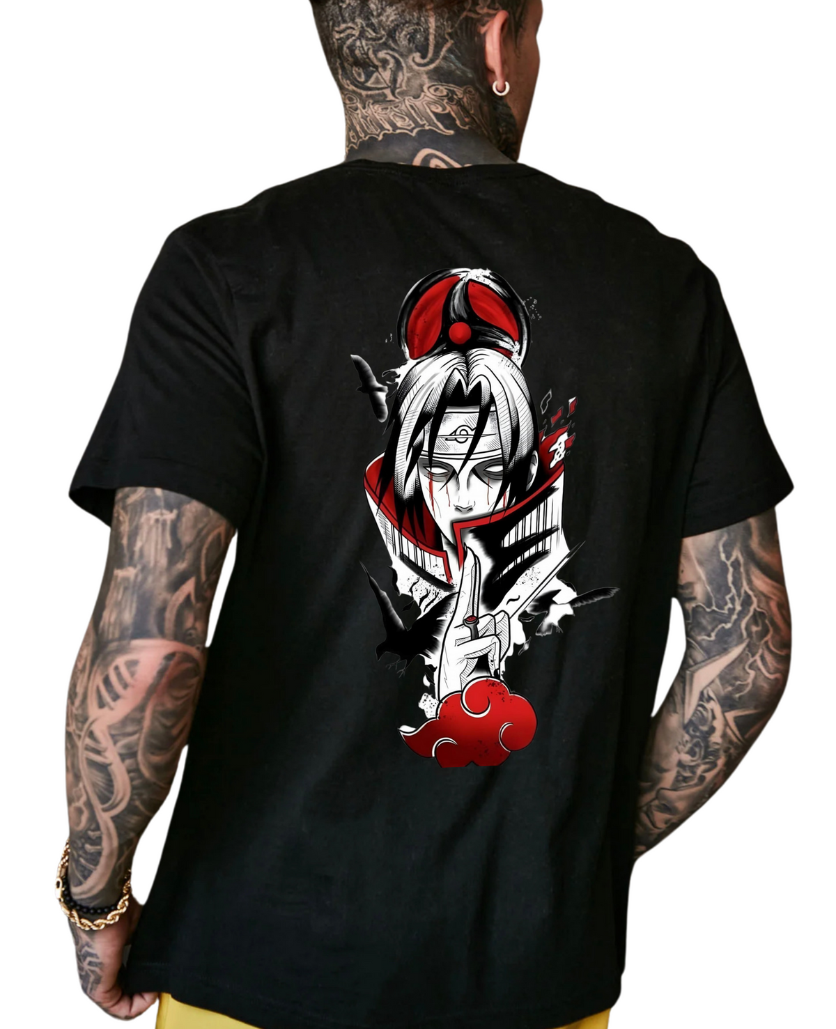 Uchiha Itachi Mangekyo Sharinga T-Shirt Design