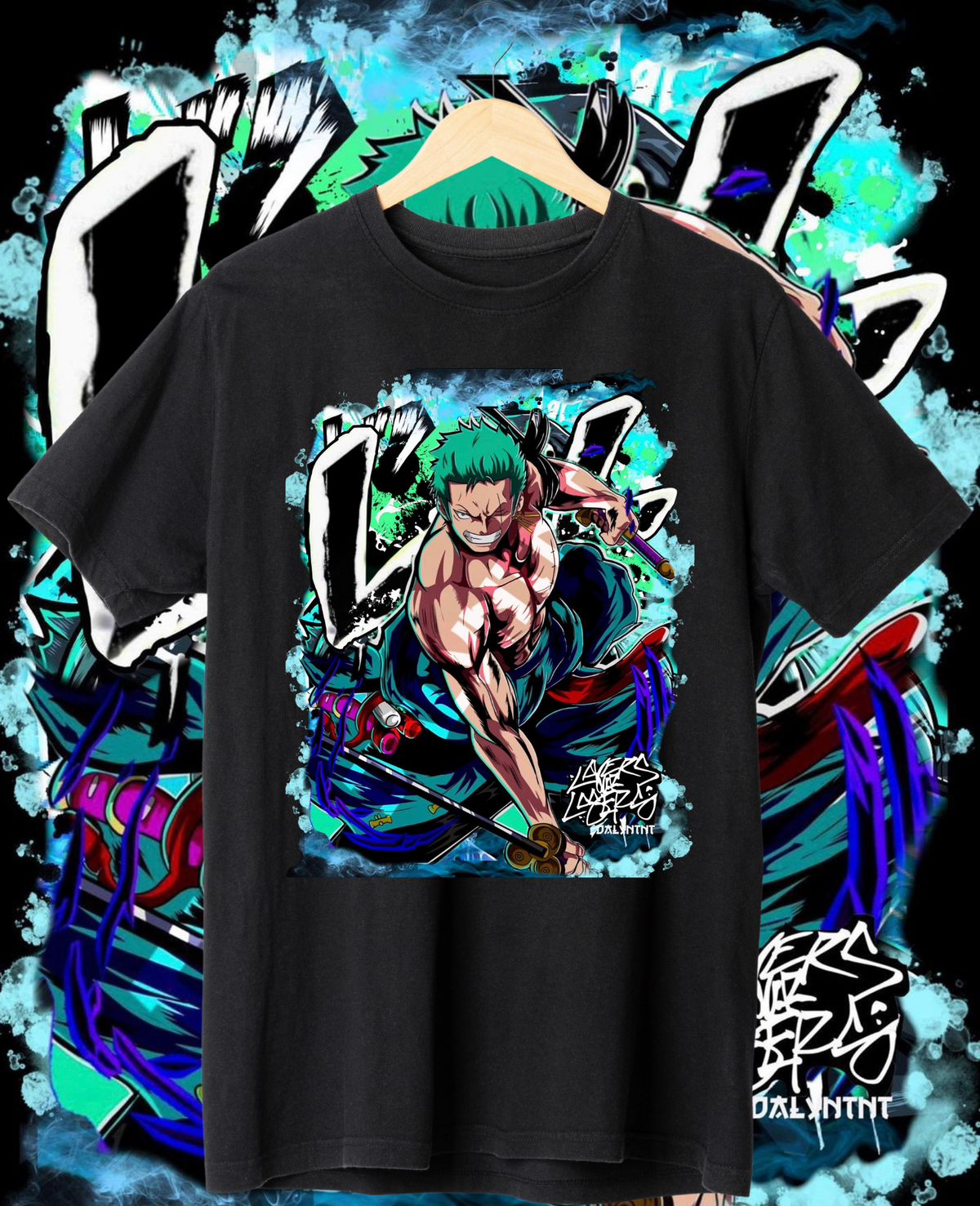 Zoro from One Piece Anime - Roronoa Zoro Samurai T-Shirt - Unleash Your Inner Swordsman!